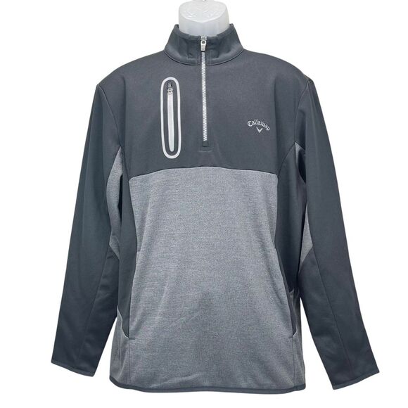 Callaway Other - Callaway Men's Medium Gray Black 1/4 Quarter Zip Golf Pullover Sweater